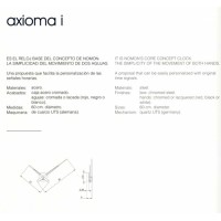 Nástenné hodiny Nomon Axioma inox 60cm